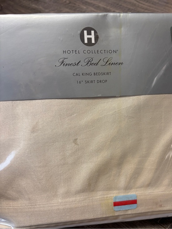 Hotel Collection Other - Hotel Collection LUSTER Cal-King Bedskirt 16" Drop Beige Cream NWT Silk Blend